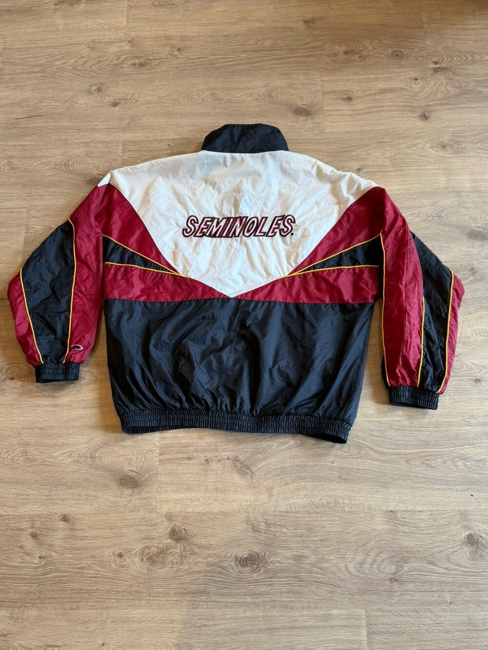 Vintage Pro Player Florida State Seminoles Full Zip Windbreaker Jacket Mens L